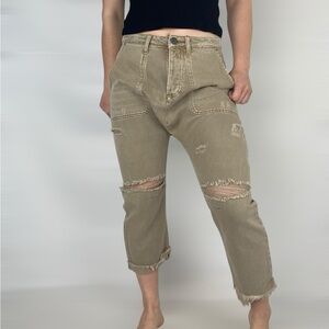 ONE TEASPOON‎ Bandits Low Rise Boyfriend Distressed Jean